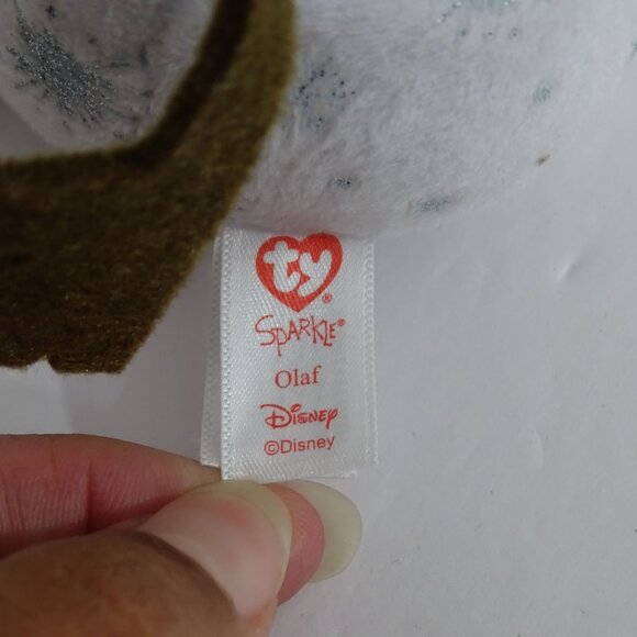 2019 Disney Ty Sparkle Olaf  Stuffed Animal Plush Soft Toy 6.5 in NO Hang Tags - Picture 5 of 9